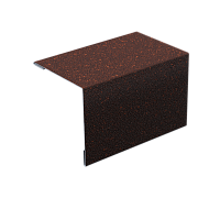 Уголок внешний металлический с посыпкой, Красный