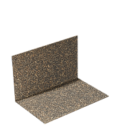 Уголок внутренний металлический с посыпкой, Янтарный