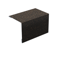 Уголок внешний металлический с посыпкой, Коричневый