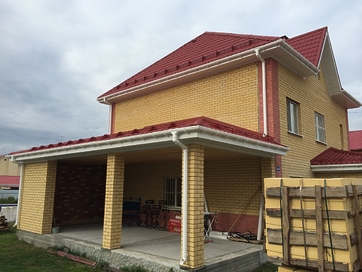 Соединитель желобов Lux, пломбир - 23
